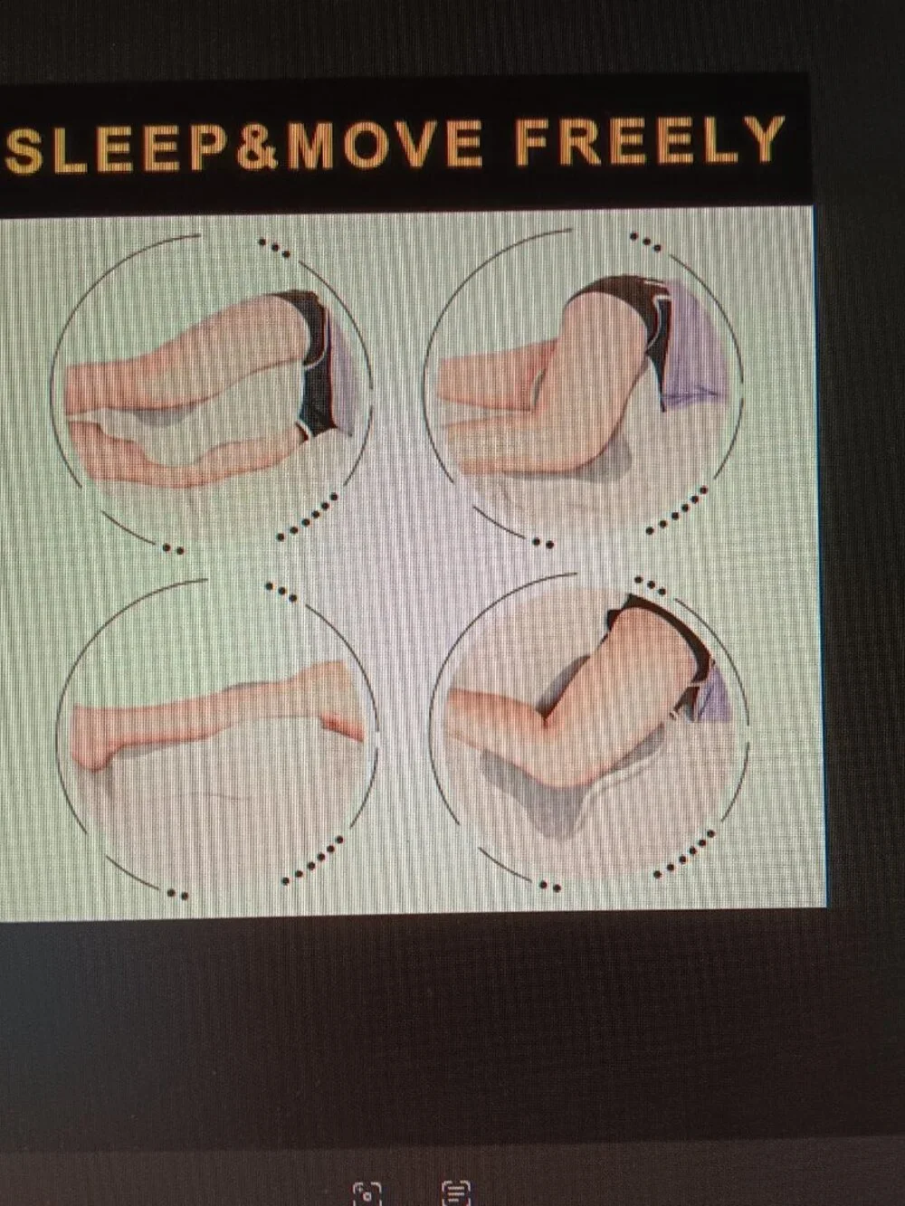 Leg Pillow, Knee Pillow for Side Sleepers, NEW! LQQK!!!
